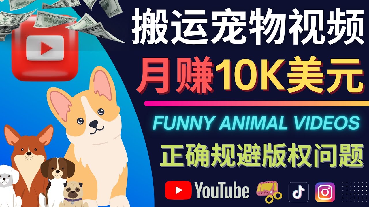 搬运TIKTOK视频到YouTube，并进行二次创作，月赚1万美元以上鱼涯创客-网创项目资源站-副业项目-创业项目-搞钱项目鱼涯创客